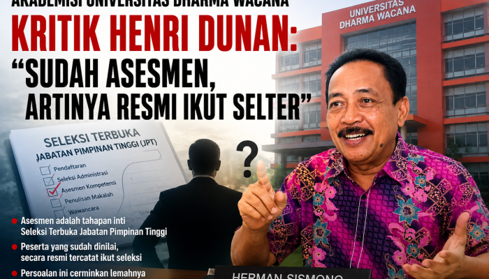 Akademisi Bongkar Polemik Henri Dunan: Tak Mungkin Dinilai Jika Bukan Peserta Selter