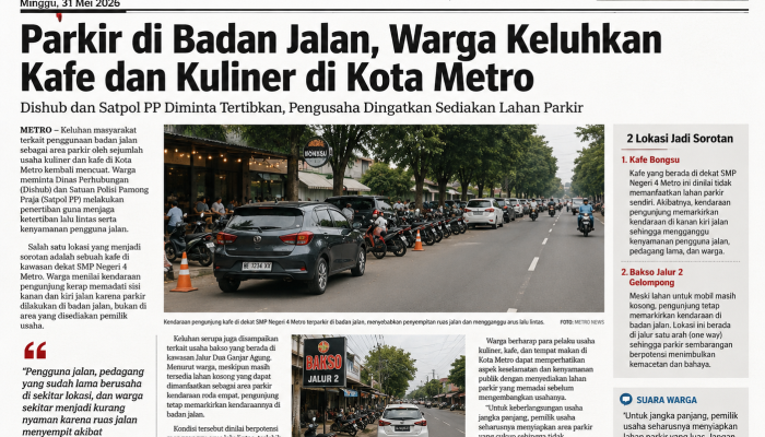 Parkir Pengunjung Kafe dan Kuliner Keluhkan Warga, Dishub Diminta Tertibkan Penggunaan Badan Jalan