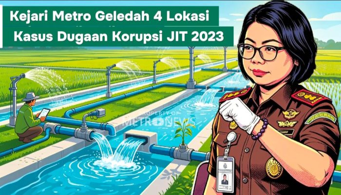 Kejari Metro Geledah 4 Lokasi, Usut Dugaan Korupsi Proyek Irigasi JIT 2023