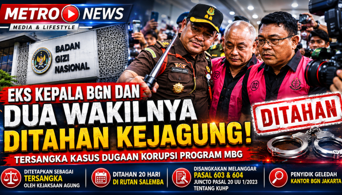 Eks Kepala BGN dan Dua Wakilnya Ditahan Kejagung, Tersangka Kasus Dugaan Korupsi Program MBG
