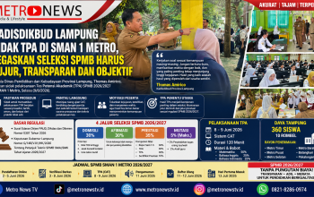 Sidak Pelaksanaan TPA di SMAN 1 Metro, Kadisdikbud Lampung Tegaskan Seleksi SPMB Wajib Objektif dan Bebas Intervensi