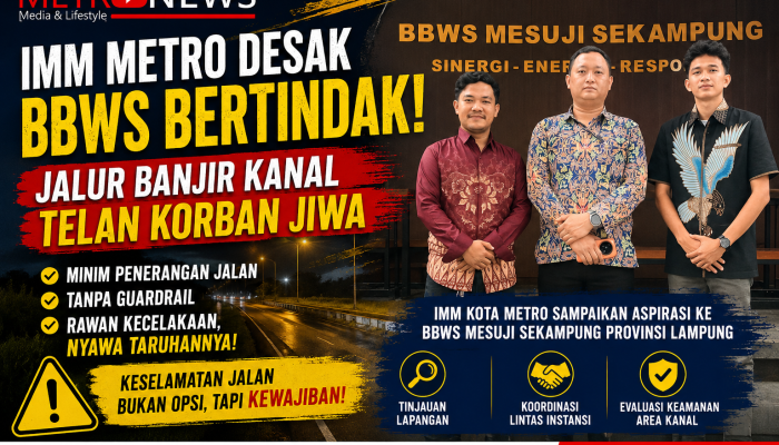 Jalur Banjir Kanal Telan Korban Jiwa, IMM Metro Desak BBWS Hentikan Pembiaran Infrastruktur Berbahaya