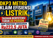 DKP3 Metro Klaim Efisiensi Listrik, Tagihan Berpotensi Turun 20 Persen dari Proyeksi Anggaran Rp223,5 Juta