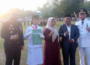 Dari Madrasah ke Lapangan Upacara, Fatimahtuz Zahra Tuntaskan Tugas Paskibra Kecamatan Siabu