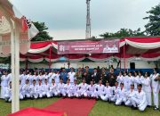 Kapolsek Delitua Pimpin Upacara Penurunan Bendera HUT RI ke-81, Berlangsung Khidmat dan Kondusif